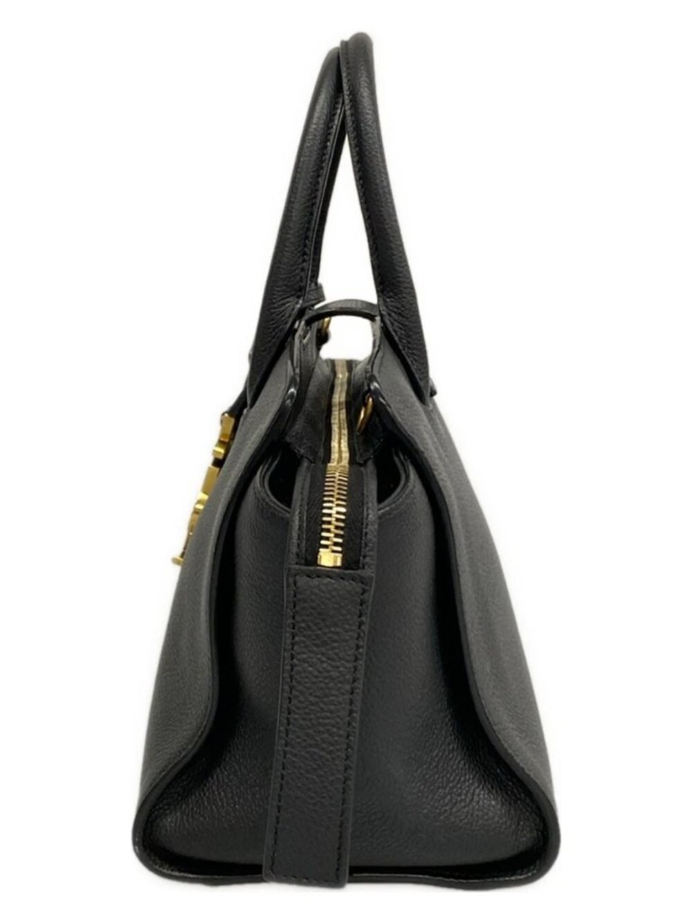 SAINT LAURENT PARIS Baby Tote Downtown 635346 Black Leather Handbag - Picture 6 of 15